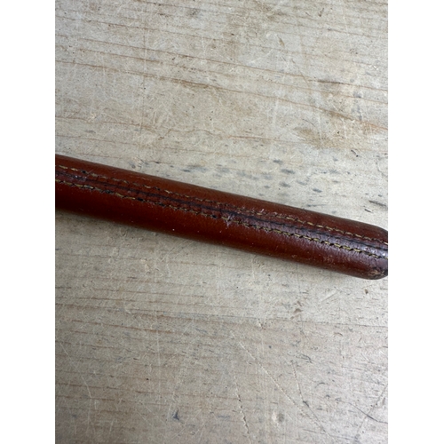148 - Military Leather Bound Swagger Stick