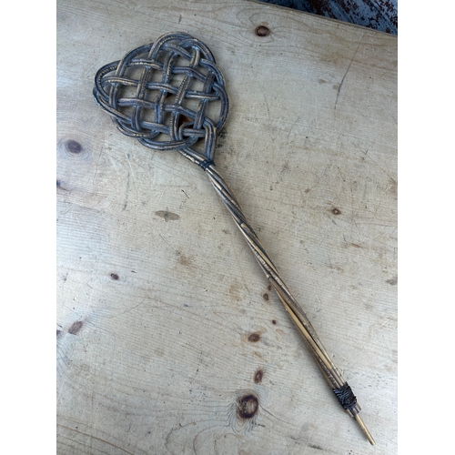 149 - Antique Wicker Carpet Beater