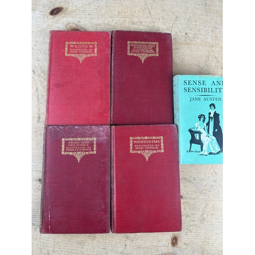 342 - Four Jane Austen Novels - 1920's Macmillan Press