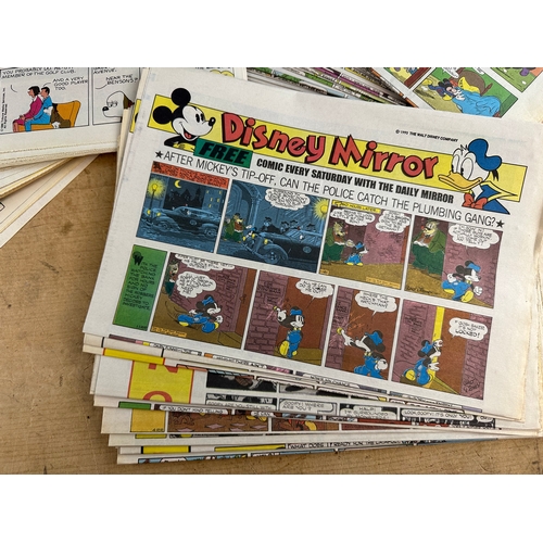 366 - Vintage Disney Mirror Comics & Daily Mail Cartoons Papers