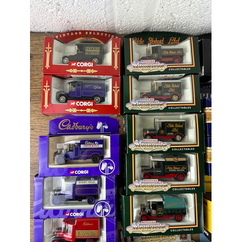 81 - 27 Corgi Motoring Memories Collectable Advertising Vehicles inc. Eddie Stobart, Cadbury's, AA, Pickf... 