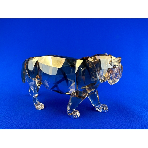 258 - Swarovski Crystal Endangered Wildlife Tiger by Elisabeth Adamer, Boxed with COA.