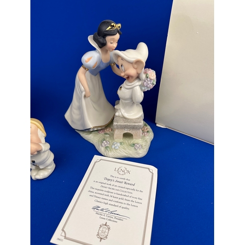 316 - LENOX Disney Classics Snow White Figure & Salt & Pepper Shakers