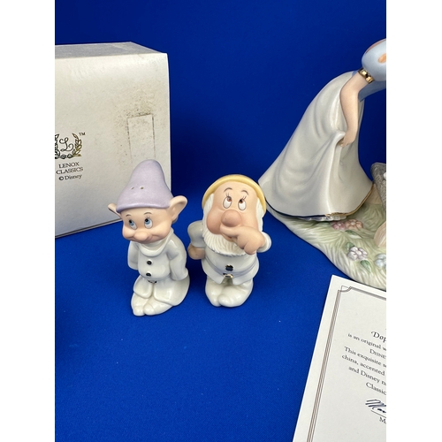 316 - LENOX Disney Classics Snow White Figure & Salt & Pepper Shakers