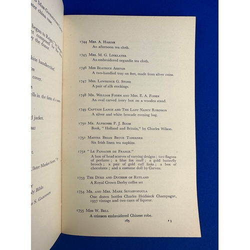 365 - List of Wedding Gifts - Marriage of Princess Elizabeth & Lieutenant Philip Mountbatten