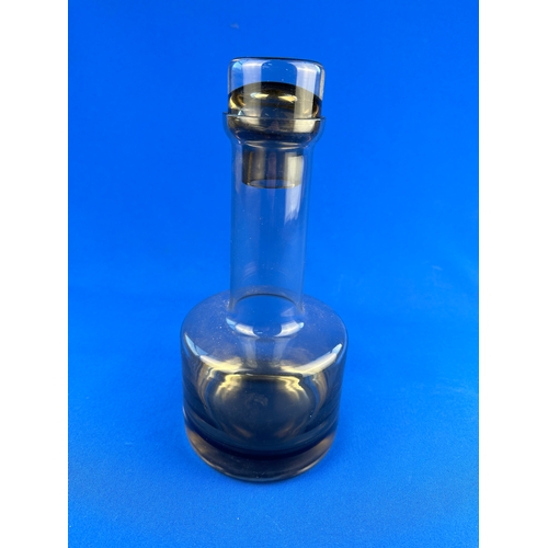 248 - Vintage Caithness Smoked Glass Decanter