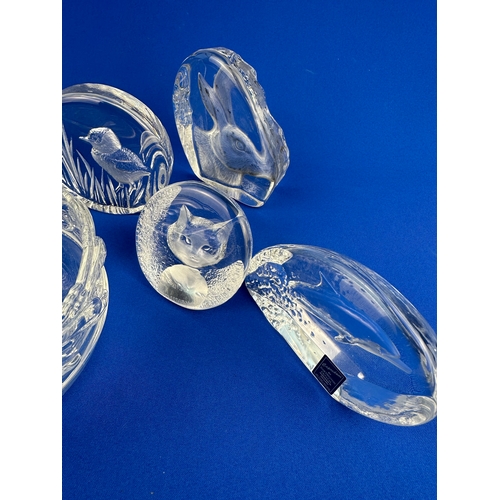 249 - Crystal Paperweights & Tiffany & Co Glass Bowl