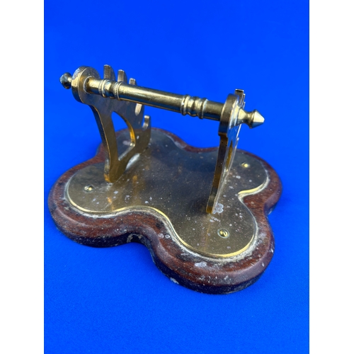 208 - Antique Brass Pen Stand