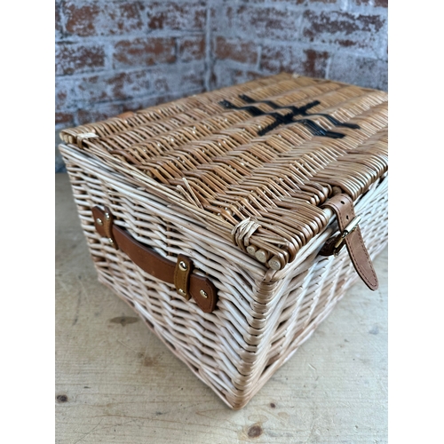 109 - Harrods Wicker Hamper Basket