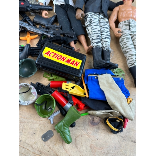 375 - Five Action Man Figures with lots of Accessories