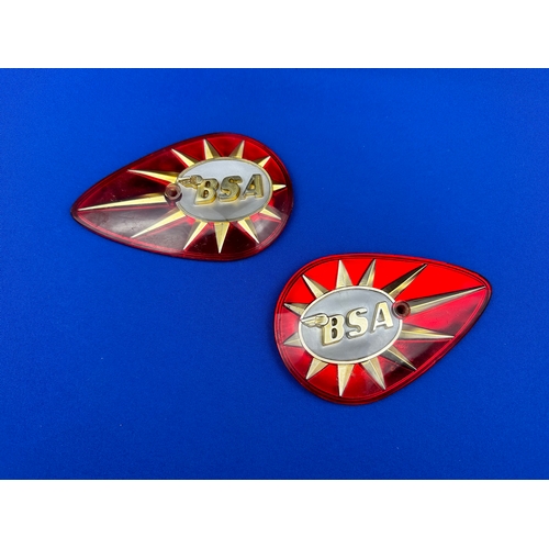 186 - BSA Motorcycle Tank Badges