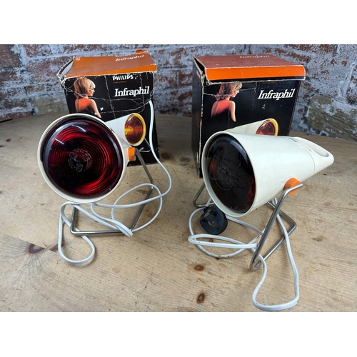 389 - Two Vintage Boxed Phillips Infrared Lamps