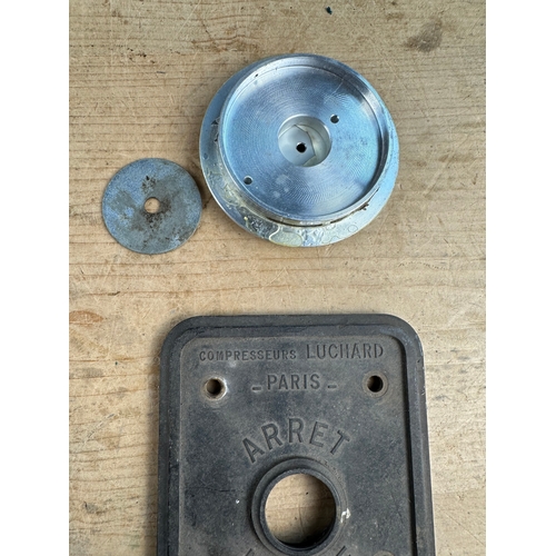 155 - Michelin Compressor Gauge & Luchard Compressors Bakelite Plate