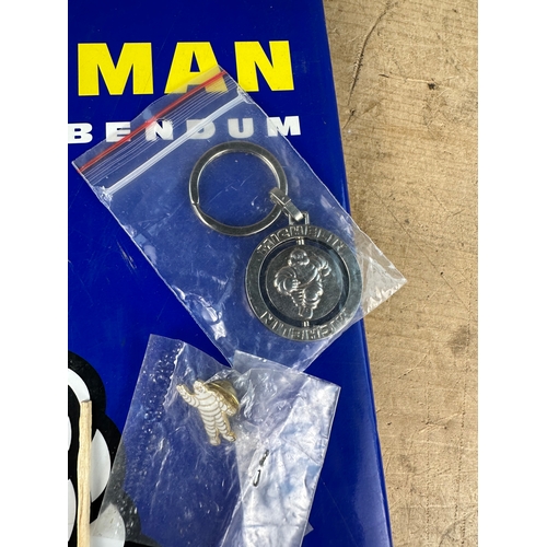 157 - Michelin Collectables including Book, Keyrings & USB Drive.