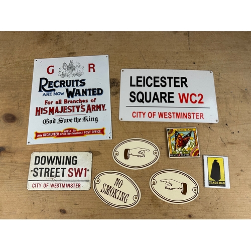 162 - Collection of Small Metal & Enamel Signs