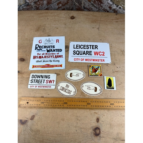 162 - Collection of Small Metal & Enamel Signs