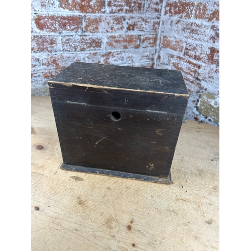 166 - Antique G.P.O. Wooden Car Battery Box