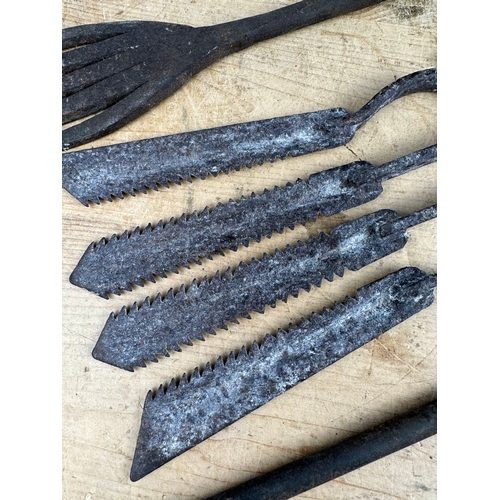 170 - Antique Eel Spear Heads