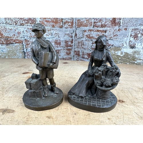 108 - Two Limited Edition Cold Cast Bronze Figures