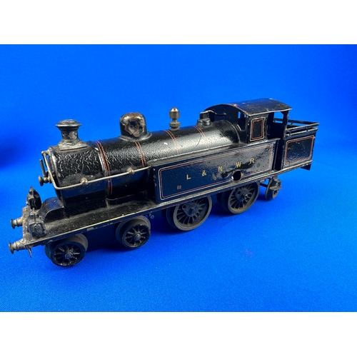 67 - Three Tinplate Clockwork Model Train Engines, German, Hornby etc.