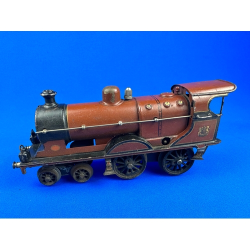 67 - Three Tinplate Clockwork Model Train Engines, German, Hornby etc.