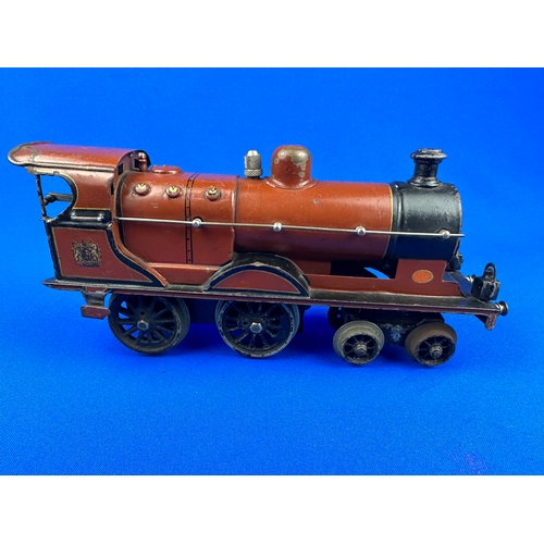 67 - Three Tinplate Clockwork Model Train Engines, German, Hornby etc.