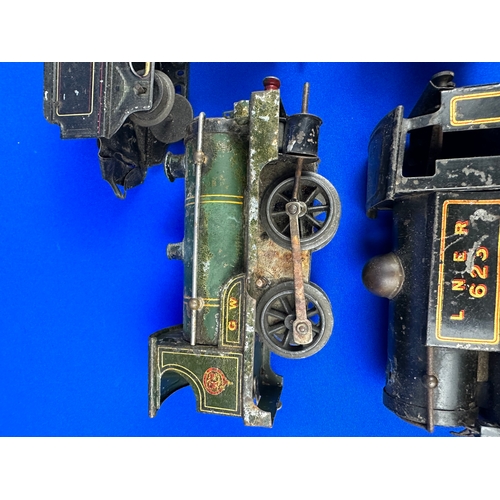 68 - Five Clockwork Model Train Engines, Mainly Hornby.