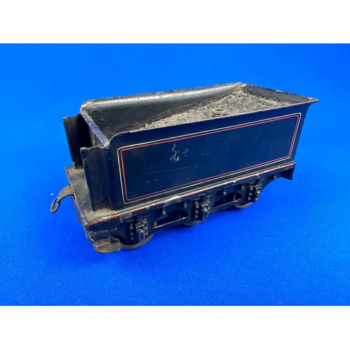 69 - Three Assorted Clockwork Train Engines, mixed makers & Three Tinplate Tenders