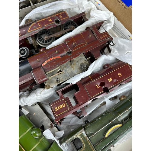 72 - Box of Model Train Engines mostly Hornby