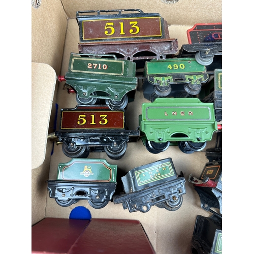 73 - 19 Tinplate Model Train Tenders of Various Makes