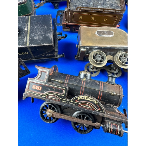 78 - Assorted Large Scale Vintage Model Train Carriages & Trucks etc.