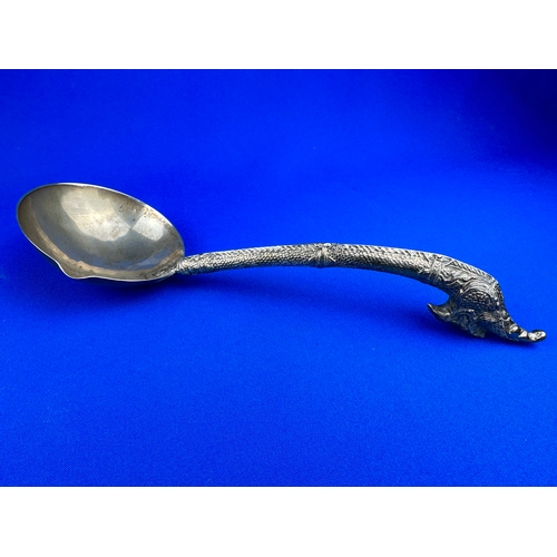 22 - Siam Sterling Silver Ladle with Ornate Dragon Design Handle 139g