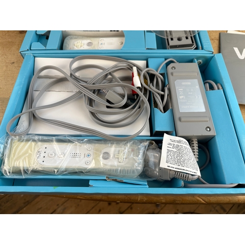 356 - Nintendo Wii Console, Controller, Leads etc. With Wii Fit Board