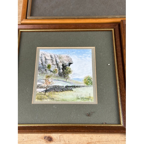 218 - Two Small Watercolour Paintings by Colin Williams & One Print