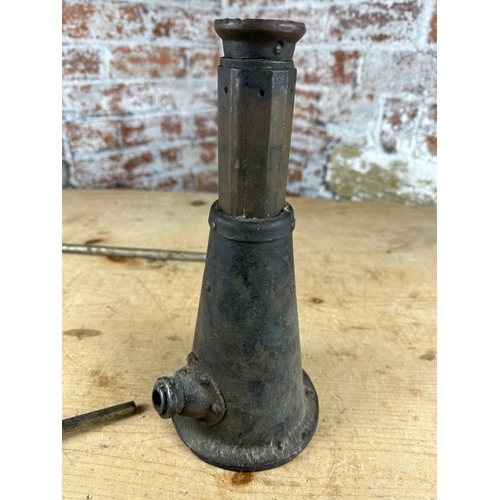 129 - Vintage Conical Bottle Jack - Automobilia Interest