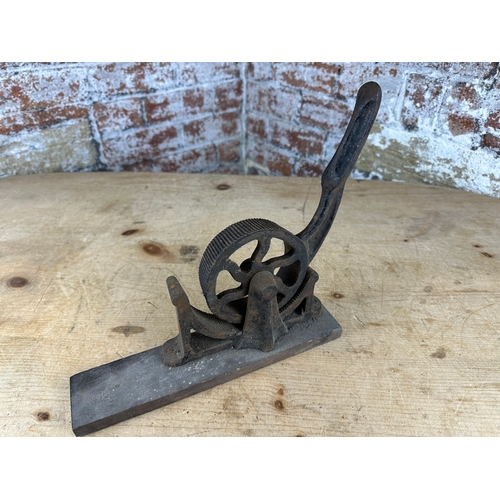 130 - Antique Spoke Wheel Cork Press