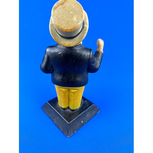 124 - William Youngers Tartan Keg Bar Advertising Figure - Breweriana Interest