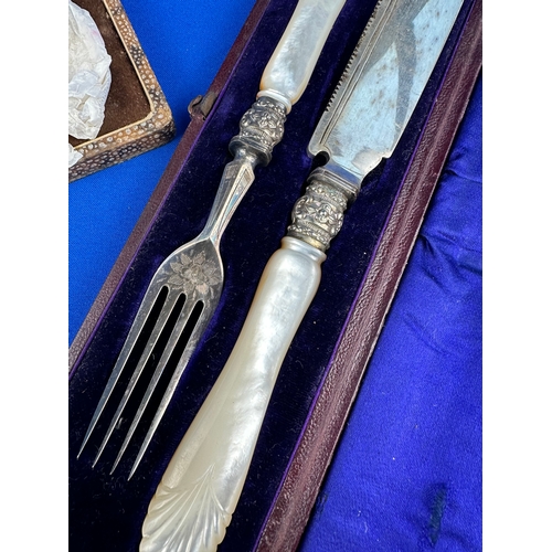 126 - Boxed Vintage Flatware including Mother of Pearl