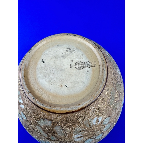 324 - Doulton Slater Antique Jardiniere, hairline crack as pictured