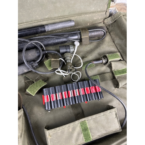 127 - Military Interest: British Army MD2000 Bomb Disposal and Personnel Metal Detector with 2 Battery Pac... 