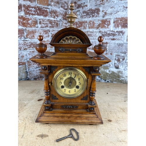 40 - Antique Mantle Clock, Ticks & Chimes - English Movement