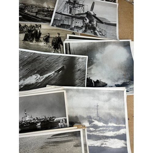 53 - Impressive Collection of 111, Official War Office & Naval Photographs Taken Over & During WWII. All ... 