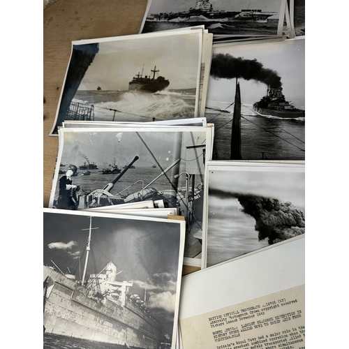 53 - Impressive Collection of 111, Official War Office & Naval Photographs Taken Over & During WWII. All ... 