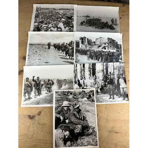 54 - Collection of 7, Official War Office Photographs of Prisoners of War, Taken Over & During WWII. All ... 