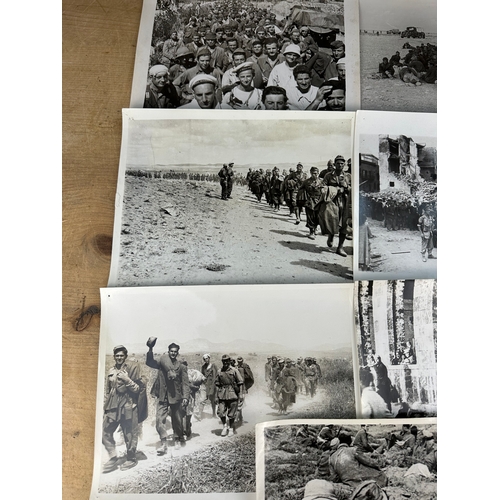 54 - Collection of 7, Official War Office Photographs of Prisoners of War, Taken Over & During WWII. All ... 