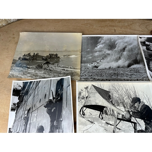 55 - Collection of 14, Official War Office, U.S.A & U.S.S.R. Photographs Including the German Retreat fro... 