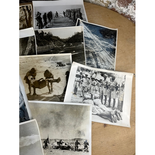 62 - Collection of 21, Official War Office Photographs Depicting Indian Troops Taken Over & During WWII. ... 