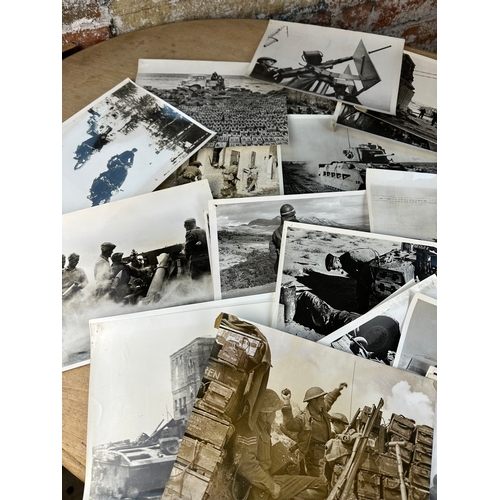 64 - Collection of 37, Official War Office Photographs Depicting British Troops & Battlefield Pictures, T... 