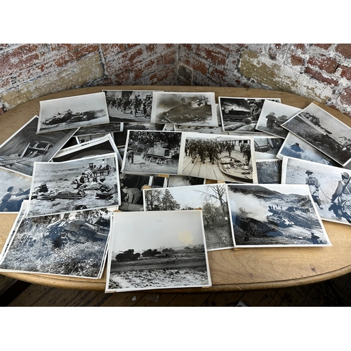 47 - Collection of 50, Official War Office Photographs Depicting British Troops & Battlefield Pictures, T... 