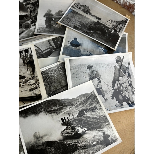 47 - Collection of 50, Official War Office Photographs Depicting British Troops & Battlefield Pictures, T... 